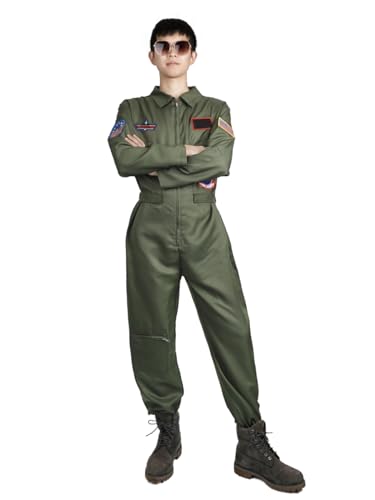CosplayStudio Fliegerkombi Kostüm | Kampfpiloten Overall | Olivegrün | Größe: M CosplayStudio Fliegerkombi Kostüm | Kampfpiloten Overall | Olivegrün | Größe: M von CosplayStudio