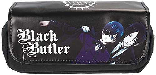 CosplayStudio Große Black Butler Federtasche mit PU-Leder Abdeckung | Schwarz von CosplayStudio