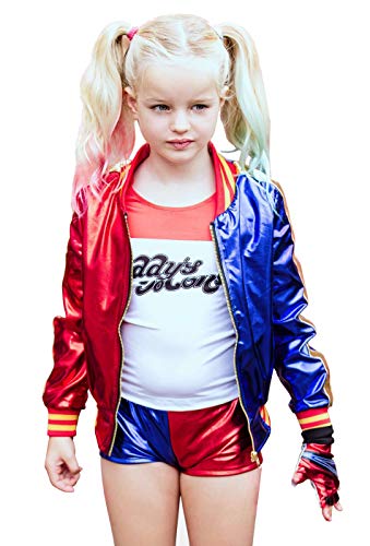 CosplayStudio Harley Kinder Kostüm | Jacke, Shorts, T-Shirt | Größe: 140 von CosplayStudio