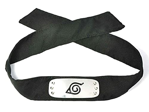 CosplayStudio Naruto Stirnband für Shinobi Kostüm mit Konohagakure Wappen aus Metall | Schwarz CosplayStudio Naruto Stirnband für Shinobi Kostüm mit Konohagakure Wappen aus Metall | Schwarz von CosplayStudio