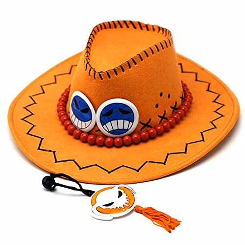 CosplayStudio One Piece Hut von Feuerfaust Puma D. Ace mit Perlenschnur & Smilies CosplayStudio One Piece Hut von Feuerfaust Puma D. Ace mit Perlenschnur & Smilies von CosplayStudio
