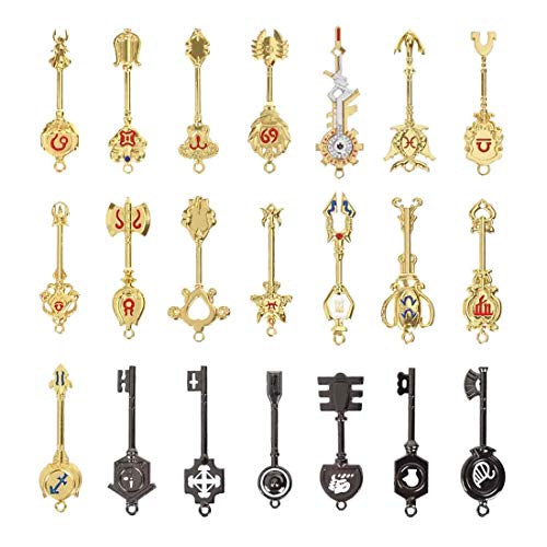 Fairy Tail Schlüssel Set von Lucy Heartfilia mit 21 Schlüsselanhängern von CosplayStudio