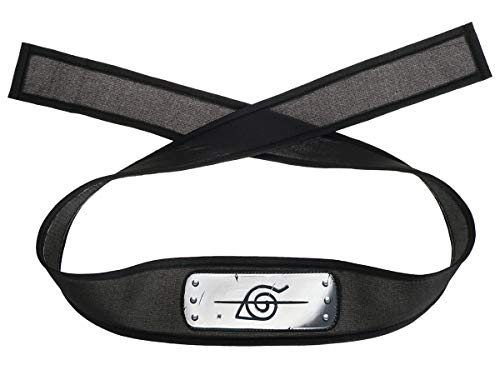 Naruto Leichter Ninja Stirnschutz | Anti Konoha Stirnband mit Nukenin Wappen | Stirnplatte aus PU Leder Naruto Leichter Ninja Stirnschutz | Anti Konoha Stirnband mit Nukenin Wappen | Stirnplatte aus PU Leder von CosplayStudio