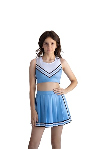 Cosplaya Prinzessin Cheerleader Kostüm für Mädchen und Teenager, Oberteil und Rock, Cheer Leader Cosplay, Halloween-Kostüme, 12 Jahre Cosplaya Prinzessin Cheerleader Kostüm für Mädchen und Teenager, Oberteil und Rock, Cheer Leader Cosplay, Halloween-Kostüme, 12 Jahre von Cosplaya
