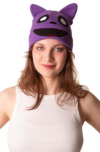Cosplaya Strickmütze mit Katzenohren – Erwachsene, Herren, Damen, Teenager, Kopfbedeckung, Kätzchen, Cosplay, Zubehör, Halloween, Violett, Einheitsgröße Cosplaya Strickmütze mit Katzenohren – Erwachsene, Herren, Damen, Teenager, Kopfbedeckung, Kätzchen, Cosplay, Zubehör, Halloween, Violett, Einheitsgröße von Cosplaya