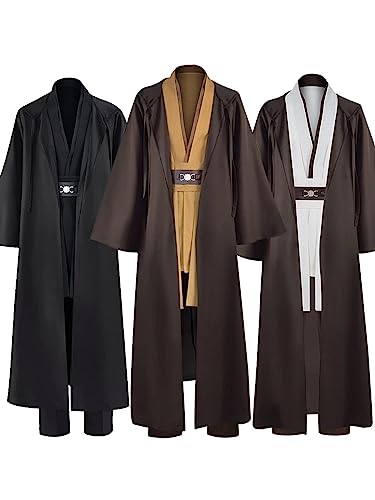 Erwachsene Outfit Tunika Uniform Kapuzenmantel Halloween Cosplay Outfit Braun JDWS-BR-XS von Cosplaybox