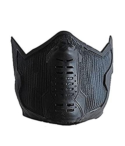 Cosplaypark Bucky Barnes Maske Cosplay Gesichtsmaske Schwarz Mundschutzmask für Erwachsene (schwarz) von Cosplaypark