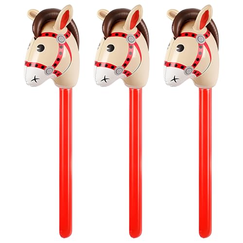 3 Stück Aufblasbares Stabpferd,Cosswe Aufblasbares Pferd Luftballon,für Weihnachten, Pferde-Motto-Geburtstagsfeier, Dekoration, Party-Geschenk-Requisiten 3 Stück Aufblasbares Stabpferd,Cosswe Aufblasbares Pferd Luftballon,für Weihnachten, Pferde-Motto-Geburtstagsfeier, Dekoration, Party-Geschenk-Requisiten von Cosswe