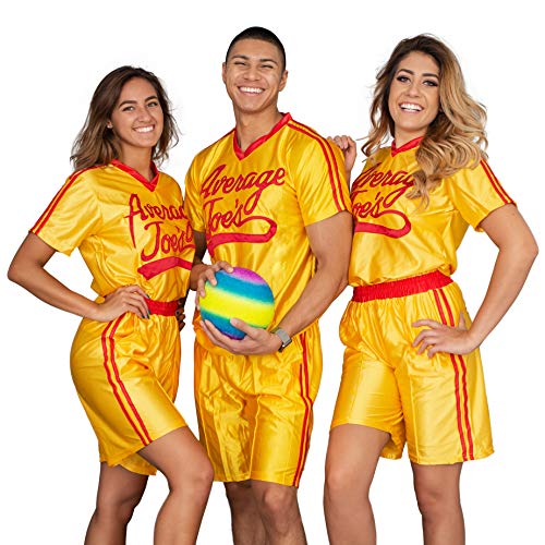 Dodgeball Average Joe's Adult Yellow Jersey and Shorts Set Halloween Costume Cosplay, gelb, 5XL Dodgeball Average Joe's Adult Yellow Jersey and Shorts Set Halloween Costume Cosplay, gelb, 5XL von Costume Agent