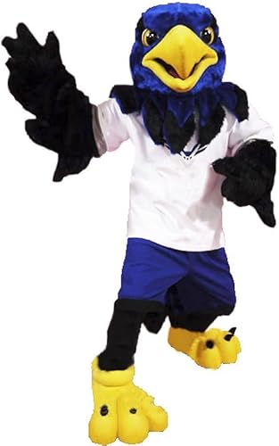 CostumeShine Blue Hawk Falcon in White Shirt Maskottchen Kostüm für Erwachsene – anpassbarer Ganzkörperanzug mit Kühlventilator – Halloween, Sportmannschaften, Firmenveranstaltungen CostumeShine Blue Hawk Falcon in White Shirt Maskottchen Kostüm für Erwachsene – anpassbarer Ganzkörperanzug mit Kühlventilator – Halloween, Sportmannschaften, Firmenveranstaltungen von Costume Shine