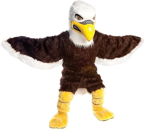 CostumeShine Fierce Eagle Maskottchen Kostüm für Erwachsene – anpassbarer Ganzkörperanzug mit Kühlventilator – Halloween, Sportmannschaften, Firmenveranstaltungen von Costume Shine