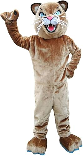 CostumeShine Lebendiges Puma-Leoparden-Maskottchen-Kostüm für Erwachsene, anpassbarer Ganzkörper-Cartoon-Anzug mit Kühlventilator, Halloween, Sportmannschaften, Firmenveranstaltungen CostumeShine Lebendiges Puma-Leoparden-Maskottchen-Kostüm für Erwachsene, anpassbarer Ganzkörper-Cartoon-Anzug mit Kühlventilator, Halloween, Sportmannschaften, Firmenveranstaltungen von Costume Shine
