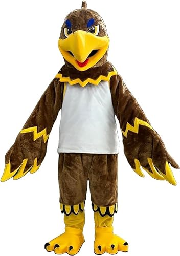 CostumeShine Maskottchen-Kostüm für Erwachsene, personalisierbarer Ganzkörperanzug mit kühlendem Ventilator und atmungsaktivem Polyester, für Halloween, Sportmannschaften, Firmenveranstaltungen, Braun von Costume Shine