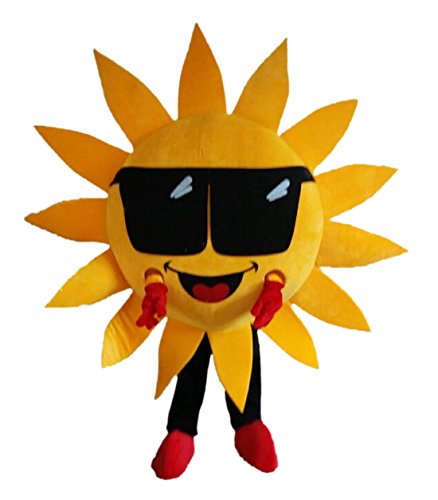 CostumeShine Mr.Sun Sonnenblumen-Maskottchen-Kostüm, siehe abbildung, M von Costume Shine