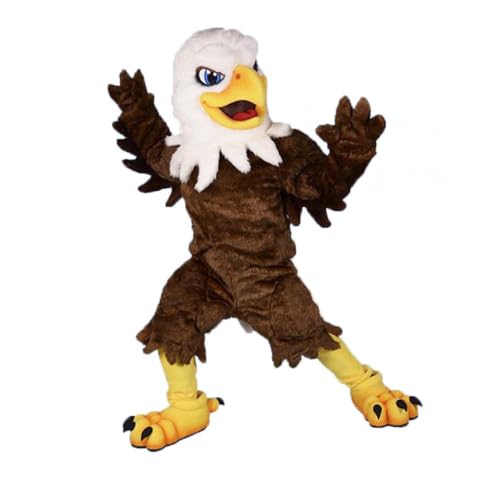 CostumeShine Power Fierce Eagle Hawk Maskottchen Kostüm für Erwachsene, anpassbarer Ganzkörper-Cartoon-Anzug mit Kühlventilator, Halloween, Sportmannschaften, Firmenveranstaltungen von Costume Shine