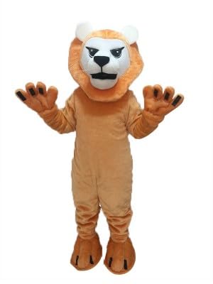 Firce Mean Lion Maskottchen Kostüm für Erwachsene Männer & Frauen mit integriertem Ventilator im Kopf Firce Mean Lion Maskottchen Kostüm für Erwachsene Männer & Frauen mit integriertem Ventilator im Kopf von Costume Shine