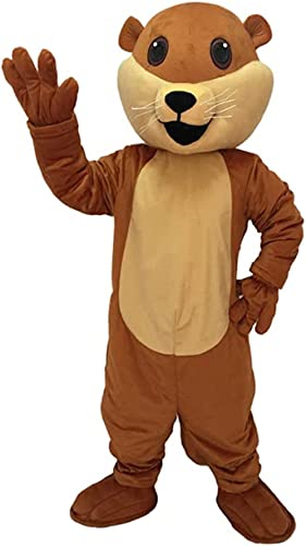 Ollie Otter Macscot Kostüm Cosplay Hallowen Dress Up Erwachsene Größe für Männer und Frauen Körpergröße 1,52 m bis 1,52 m von Costume Shine