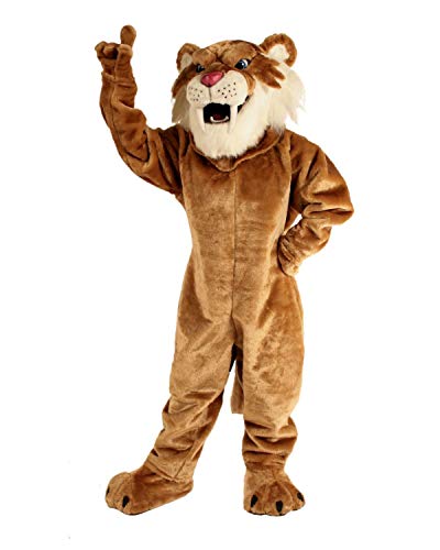 CostumeShine Sabertooth Tiger Maskottchen Kostüm für Erwachsene Männer Frauen Tierkostüm, 014003, Large: 5'11" to 6'3" CostumeShine Sabertooth Tiger Maskottchen Kostüm für Erwachsene Männer Frauen Tierkostüm, 014003, Large: 5'11" to 6'3" von CostumeShine