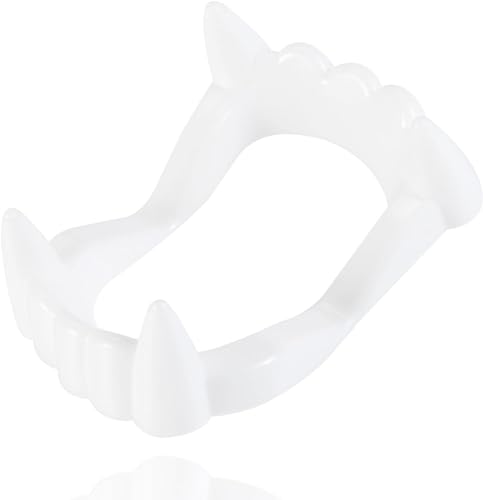 10x Kinder Vampirzähne: Sicheres & stabiles Aufsteckgebiss für Dracula- und Vampirkostüme - Ideal für Halloween und Fasching (10x) von Costumed DRESS TO IMPRESS, FANTASY TO REALITY !
