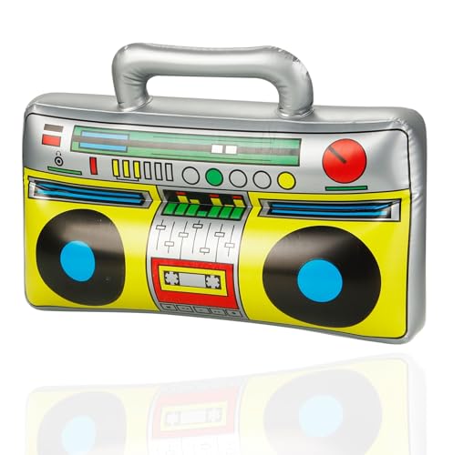 Aufblasbarer Ghettoblaster ca 45 x 42 cm - 80er 90er Fasching & Karneval - Outfit Party Accessoires Kostüm - Bad Taste Assi Retro - Hip Hop Radio Walkman Aufblasbarer Ghettoblaster ca 45 x 42 cm - 80er 90er Fasching & Karneval - Outfit Party Accessoires Kostüm - Bad Taste Assi Retro - Hip Hop Radio Walkman von Costumed