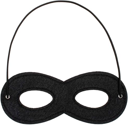 Costumed Augenmaske Bandit Zoro wie Panzerknacker & Bankräuber schwarz, Einbrecher Maske - Kinder & Erwachsene an Fasching & Karneval Costumed Augenmaske Bandit Zoro wie Panzerknacker & Bankräuber schwarz, Einbrecher Maske - Kinder & Erwachsene an Fasching & Karneval von Costumed