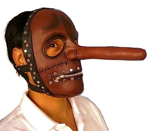Chris Fehn Latexmaske mit langem Nase, Reißverschluss, für Halloween-Kostüm, Requisite, Weiss/opulenter Garten, Einheitsgr��e Chris Fehn Latexmaske mit langem Nase, Reißverschluss, für Halloween-Kostüm, Requisite, Weiss/opulenter Garten, Einheitsgr��e von Costumeteers