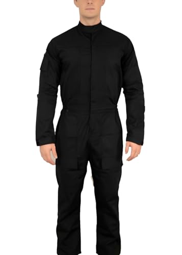 TIE Piloten-Overall, Fluganzug, Uniform, Imperialer Fluganzug mit genähten Flicken, Cosplay-Kostüm, Requisite, Schwarz, Größe L TIE Piloten-Overall, Fluganzug, Uniform, Imperialer Fluganzug mit genähten Flicken, Cosplay-Kostüm, Requisite, Schwarz, Größe L von Costumeteers