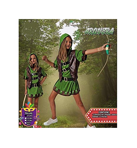 Costumizate! Bogenschützenkostüm, Größe 7-9, speziell für Mädchen, Kostümpartys oder Karneval von Costumizate!