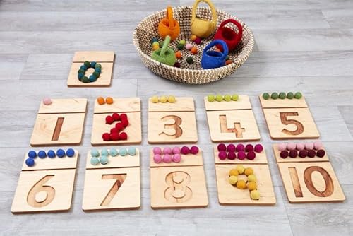 Cosy Felt Ball Numbers Pack (11Pk) - 52139 von Cosy