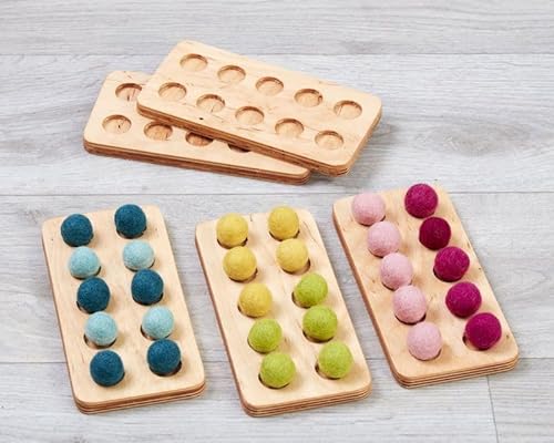 Cosy Felt Ball Tens Frames (5Pk) - 52140 von Cosy