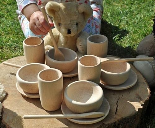 Cosy Teddy Bear Wooden Tea Set (16pk) - 23613 von Cosy