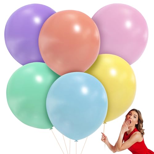 Riesen Luftballons Pastellfarben, 6 Pcs Extra Große, Dicke Ballone Riesige Ballone 36 Zoll Macaron Runde Ballone für Fotoshooting Geburtstag Hochzeitsfeier Festival Karneval Dekorationen Riesen Luftballons Pastellfarben, 6 Pcs Extra Große, Dicke Ballone Riesige Ballone 36 Zoll Macaron Runde Ballone für Fotoshooting Geburtstag Hochzeitsfeier Festival Karneval Dekorationen von Cosysparks
