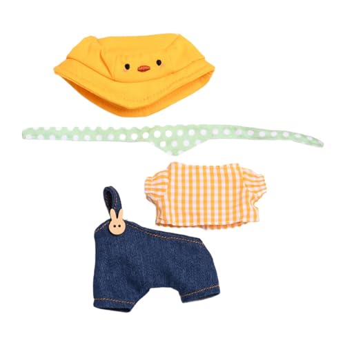 CoudarTitie 17 cm Plüschpuppenkleidung DIY Süß Weich, Stylisch, Mütze, Schal, Hose, Hemd Set, Plüschpuppenzubehör, Puppenoutfits, Puppenkleidung CoudarTitie 17 cm Plüschpuppenkleidung DIY Süß Weich, Stylisch, Mütze, Schal, Hose, Hemd Set, Plüschpuppenzubehör, Puppenoutfits, Puppenkleidung von CoudarTitie