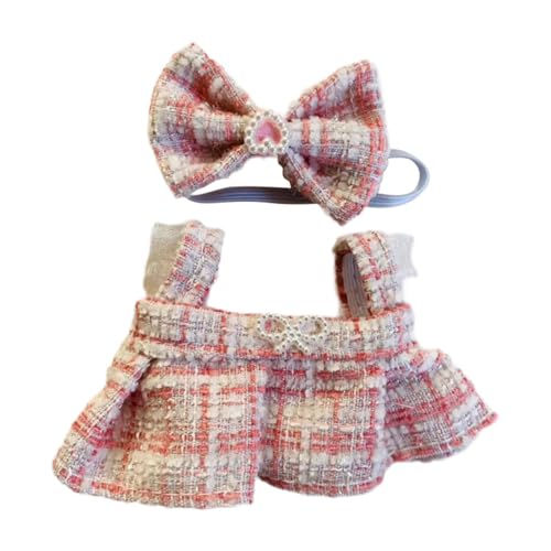 CoudarTitie Plüschpuppe Hosenträgerrock Hosenträgerrock Modekleidung DIY Lernkostüme Verkleiden Sie Ihre Eigenen Puppen für 15 cm, Rosa CoudarTitie Plüschpuppe Hosenträgerrock Hosenträgerrock Modekleidung DIY Lernkostüme Verkleiden Sie Ihre Eigenen Puppen für 15 cm, Rosa von CoudarTitie