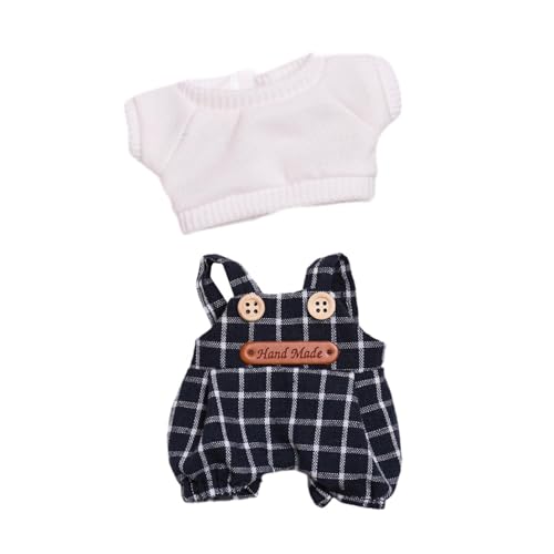 CoudarTitie Plüschpuppen Spielanzug, Kostüme, Modellzubehör, Geburtstagsgeschenke für Kinder, Geburtstagsgeschenk, Ankleide Mädchenpuppenhose für 17 cm Große Pupp, T-Shirt und Hose CoudarTitie Plüschpuppen Spielanzug, Kostüme, Modellzubehör, Geburtstagsgeschenke für Kinder, Geburtstagsgeschenk, Ankleide Mädchenpuppenhose für 17 cm Große Pupp, T-Shirt und Hose von CoudarTitie