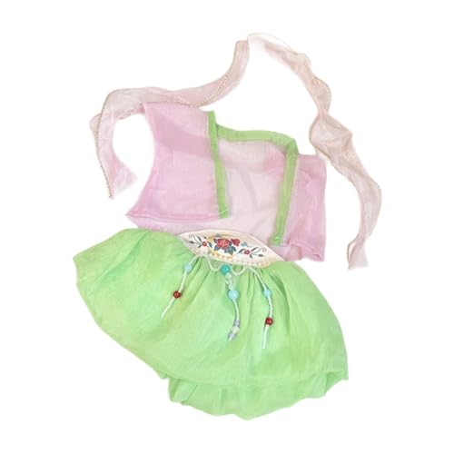 CoudarTitie Plüschpuppenkleidung für 38 cm Puppenkleidungskostüme, Weich, Traditionelles Chinesisches Antikes Kleid, Foto Requisiten, Puppenoutfit, Stilvoll, GrÜn CoudarTitie Plüschpuppenkleidung für 38 cm Puppenkleidungskostüme, Weich, Traditionelles Chinesisches Antikes Kleid, Foto Requisiten, Puppenoutfit, Stilvoll, GrÜn von CoudarTitie