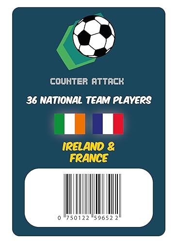 Counter Attack Player-Karten: Irland und Frankreich von Counter Attack the football strategy game