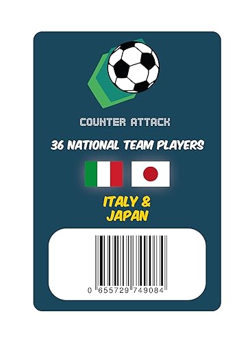 Counter Attack Spielerkarten: Italien und Japan von Counter Attack the football strategy game