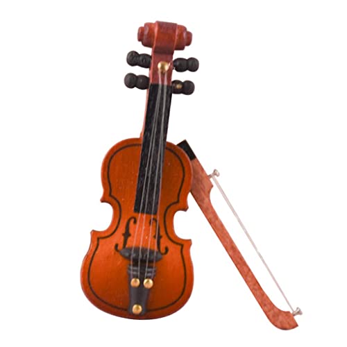 1:12 6,5 cm Violine Musikinstrument Puppenhaus Miniaturen Dekor mit Bogen 1:12 6,5 cm Violine Musikinstrument Puppenhaus Miniaturen Dekor mit Bogen von Courtieyeardceastea