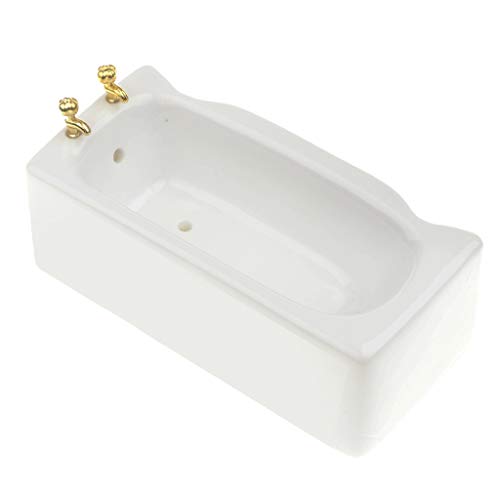 1:12 Keramik weiß quadratisch Badezimmer Badewanne Puppenhaus Dekoration Zubehör 1:12 Keramik weiß quadratisch Badezimmer Badewanne Puppenhaus Dekoration Zubehör von Courtieyeardceastea