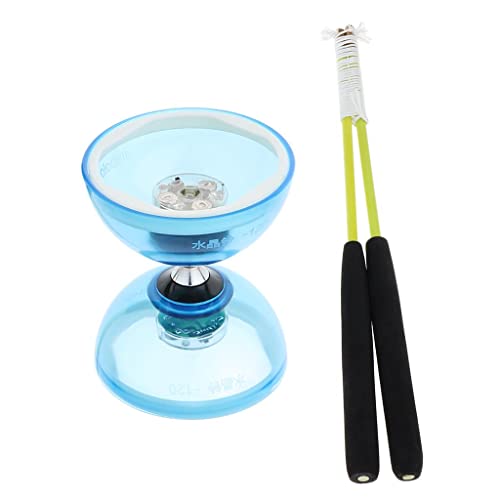12 cm Pro Dreifach-Kugellager doppelendiges chinesisches Yoyo Diabolo Geschicklichkeitsspielzeug blau 12 cm Pro Dreifach-Kugellager doppelendiges chinesisches Yoyo Diabolo Geschicklichkeitsspielzeug blau von Courtieyeardceastea