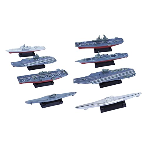 8 Stücke Flugzeugträger Spielzeug Modern 4D Montiert Schiffsmodell für Erwachsene Jungen Geschenke von Courtieyeardceastea