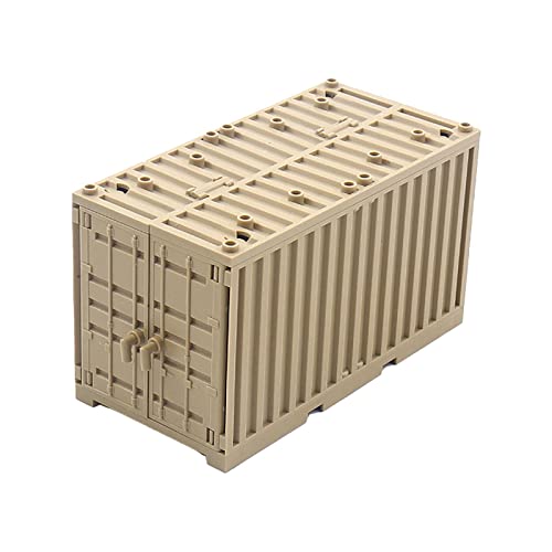 Behälterblöcke, Ziegelsteine, Spielzeug, Versandbehälter für Geburtstagsgeschenke, braune Erdfarbe, 12,7 x 6,3 x 7,3 cm von Courtieyeardceastea