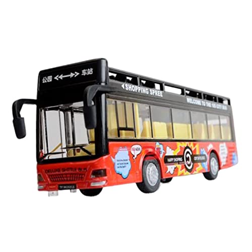 Courtieyeardceastea 1:32 Diecast Auto Spielzeug Pull Back Double Decker Sightseeing Bus Modell Rot Courtieyeardceastea 1:32 Diecast Auto Spielzeug Pull Back Double Decker Sightseeing Bus Modell Rot von Courtieyeardceastea