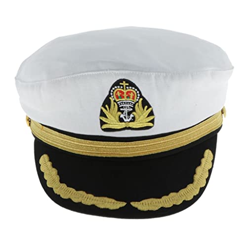 Kapitän Yachthut für Erwachsene, Kinder, Matrosenhut, Cosplay, Party, Kostüm, weiß, Kind von Courtieyeardceastea