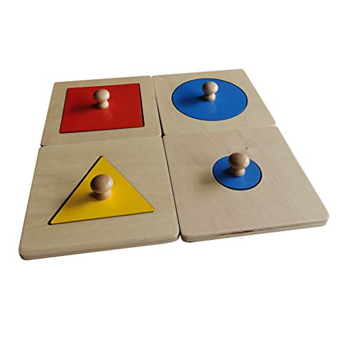 Mathematik, frühes Lernen, Holzspielzeug, separate Geometrie, stapelbar, vier Trennungen von Courtieyeardceastea