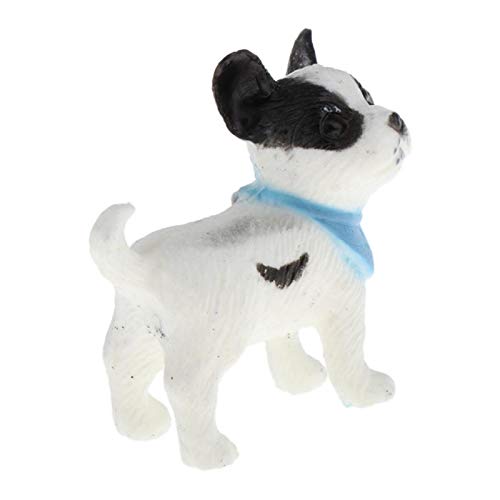 Miniatur-Hundefigur im Maßstab 1:12, Mini-Puppenhaus-Zubehör für 1/6 Babypuppe, Typ 1 von Courtieyeardceastea