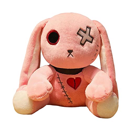 crazy rabbits Plüsch-Kollektion, schrecklich, niedlich, Cartoon, für Ostern, Halloween, 25 cm, Rosa von Courtieyeardceastea