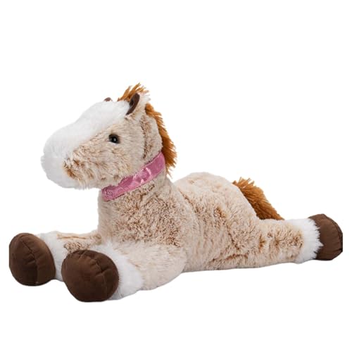 Covermason Weiches und Ma Da Ma Plüschtier Braune Pferdepuppe Kinderbegleiter und Kissenstoffpuppe Baby Kleinkindspielzeug (Brown, A) von Covermason