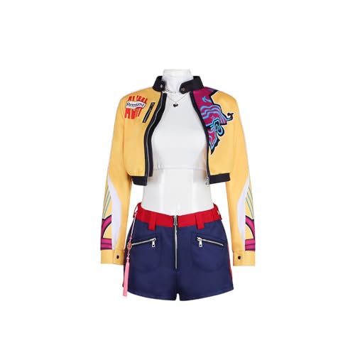 Frauen Dämon Rumi Kostüm Jäger Cosplay Anzug Mantel Hemden Halloween Outfits (rumi, S) von Cowuecah
